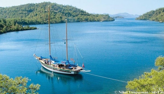 Cruzeiro azul de Marmaris até Fethiye